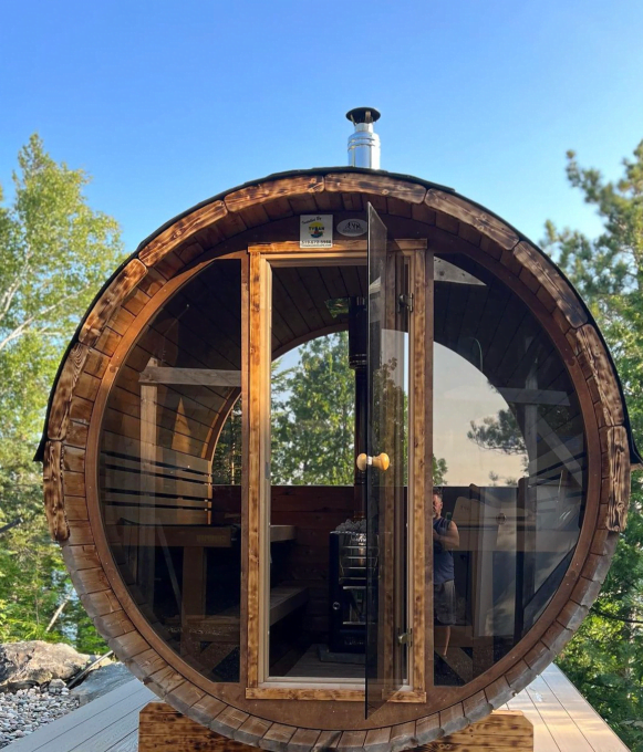 sauna- cedar barrel sauna by Tydan